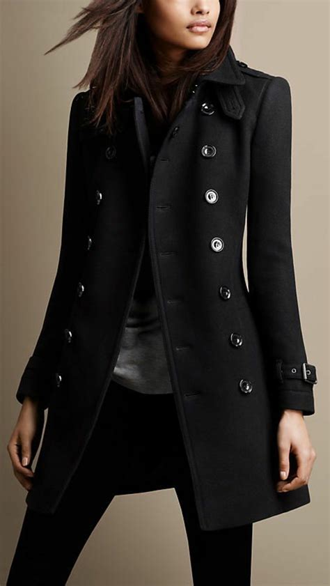 burberry mantel schwarz|Damen.